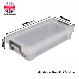 Allstore Plastic Storage Box Size 06 (0.75 Litre)